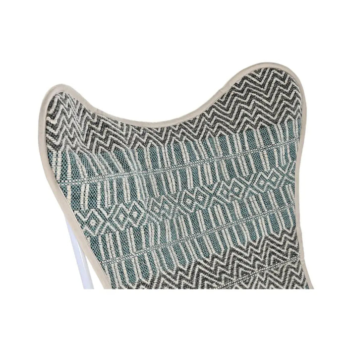 Градинско кресло DKD Home Decor Син Бял Зелен Желязо 74 x