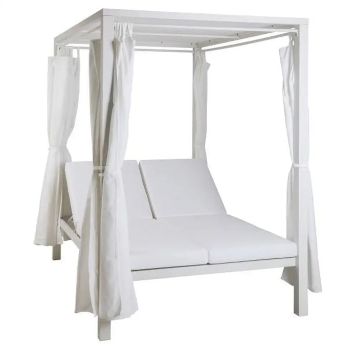 Градинско легло DKD Home Decor Бял Алуминий (148 x 188 x