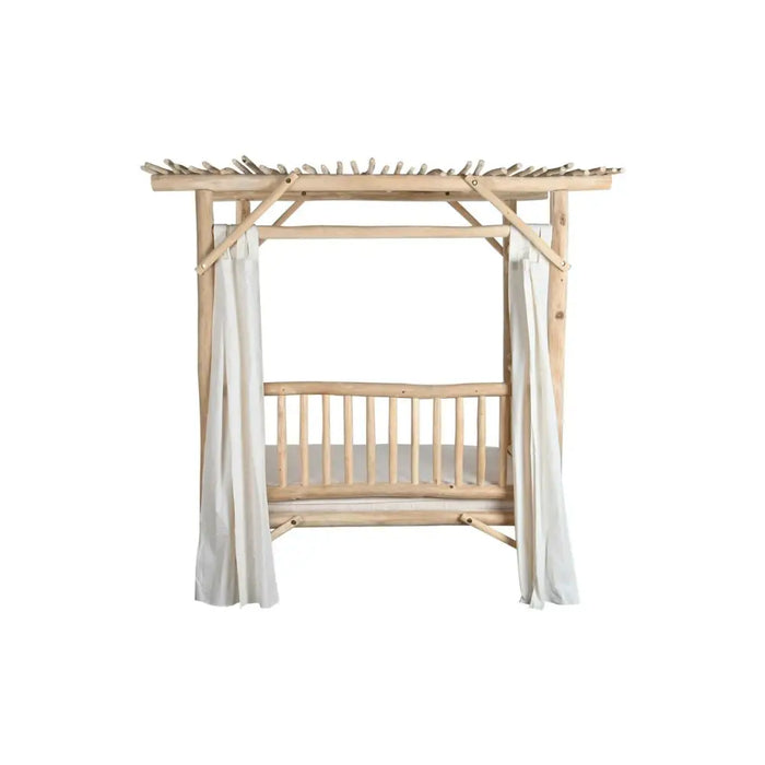 Градинско легло DKD Home Decor Бял Естествен 200 x 180 x