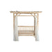 Градинско легло DKD Home Decor Бял Естествен 200 x 180 x