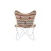 Градинско кресло DKD Home Decor Бял Оранжев Желязо 74 x 65