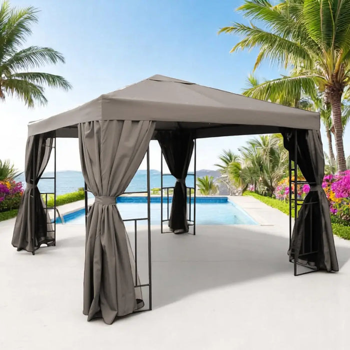 ГРАДИНСКА ШАТРА 300X300CM С МРЕЖА ПРОТИВ НАСЕКОМИ HD