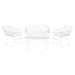 Градински мебели DKD Home Decor Бял 124 x 74 x 84 cm (4