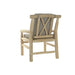 Градинско кресло DKD Home Decor Естествен Светло сив Тик 65