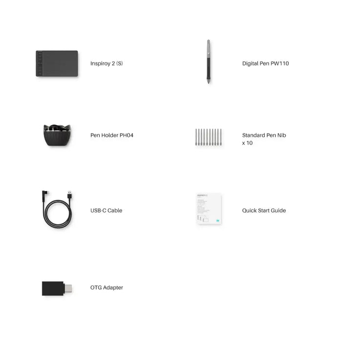 Графичен дисплей таблет HUION Inspiroy 2 S 5080 LPI Розов
