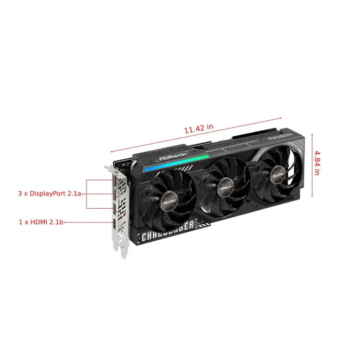 Графична карта ASRock 90-GA61ZZ-00UANF radeon rx 9070 xt 16