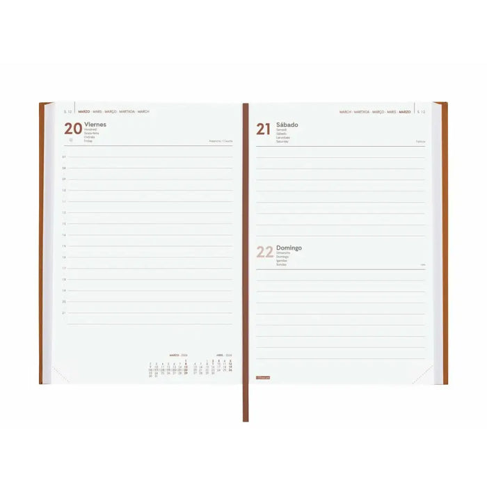 График Finocam DYNAMIC MILANO Кафяв A5 21 x 27 cm 2026