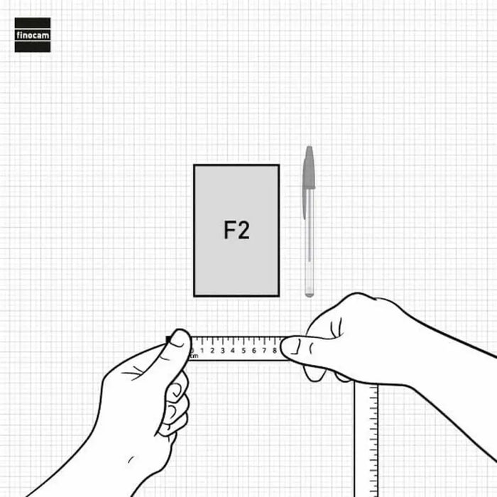 График Finocam FLEXI Черен Mini 8,2 x 12,7 cm 2026
