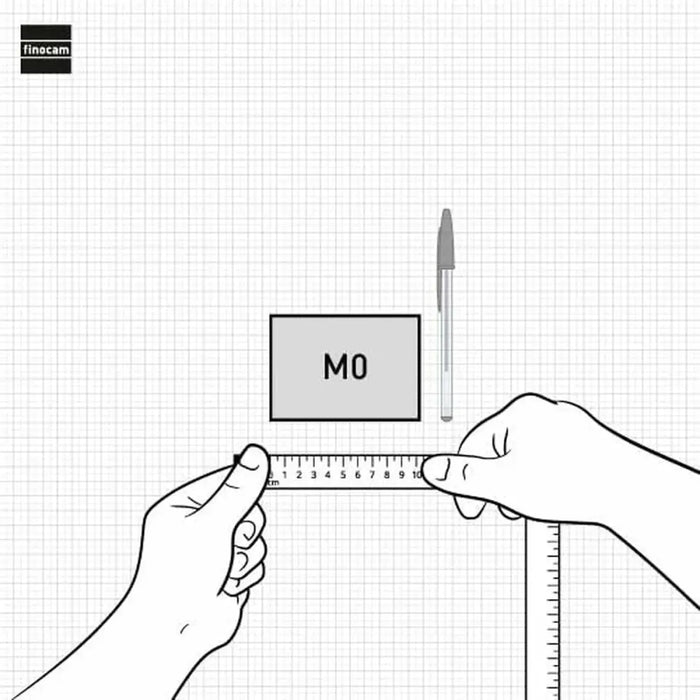 График Finocam MÍNIMAL TEXTURA Черен Mini 10,4 x 7,3 cm 2026