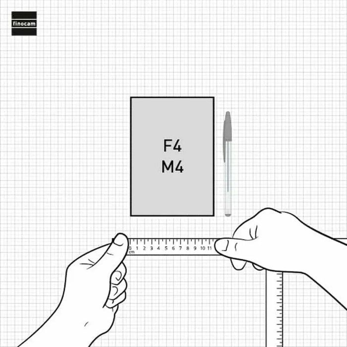 График Finocam MÍNIMAL TEXTURA Червен 11,8 x 16,8 cm 2026