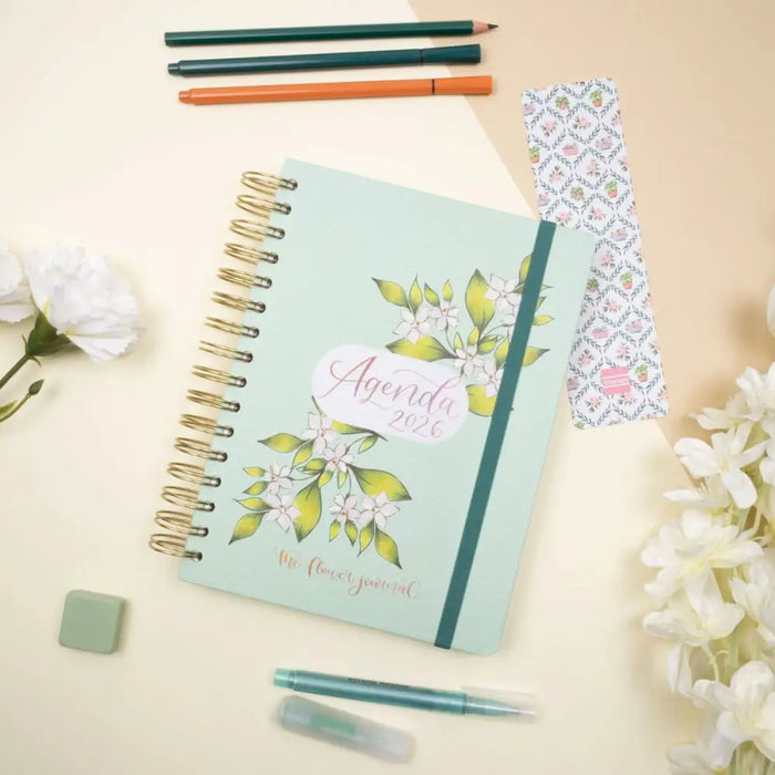 График Finocam THE FLOWER JOURNAL A5 15,5 x 21,2 cm Зелен