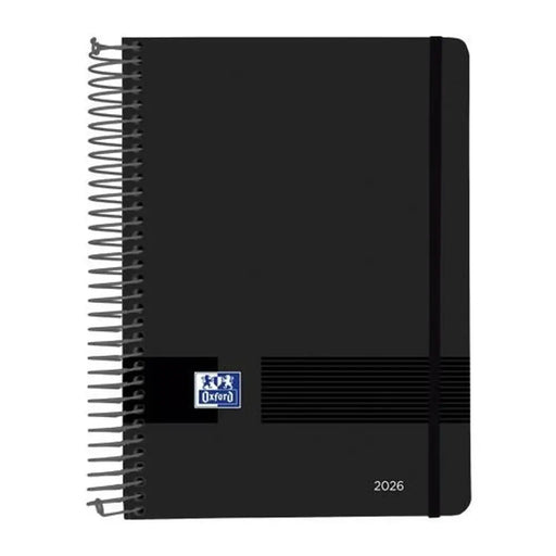 График Oxford LIVE&GO Черен A5 21 x 14,8 cm 2026 (5 броя)