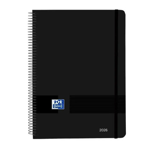 График Oxford LIVE&GO Черен A5 21 x 14,8 cm 2026 (5 броя)