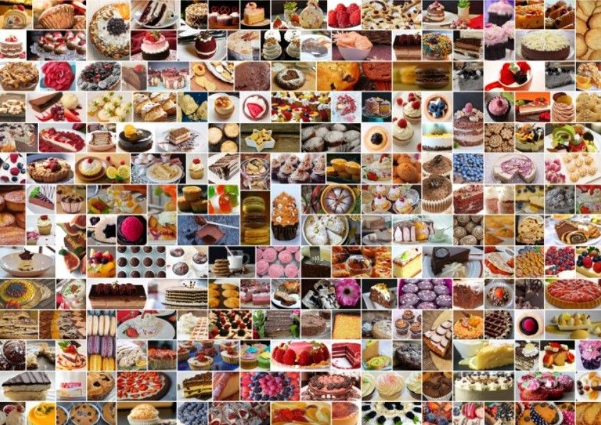 Пъзел Grafika от 1500 части - Колаж, торти