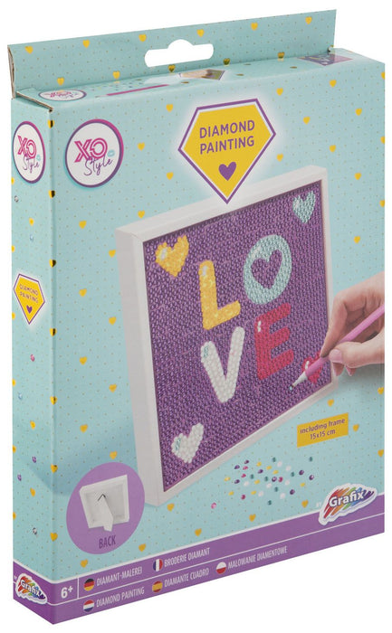 Рисуване с мъниста Grafix - Love, 15 х 15 cm