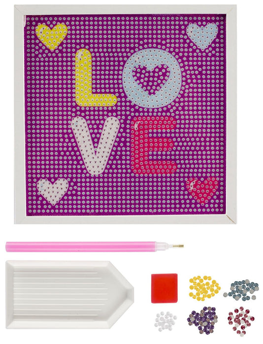 Рисуване с мъниста Grafix - Love, 15 х 15 cm