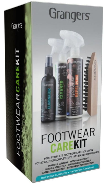 Комплект препарати с четка Grangers - OWP Footwear Care Kit, 700 g