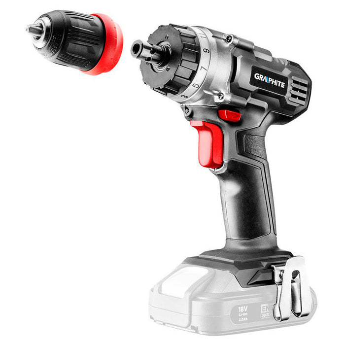 АКУМУЛАТОРНА БОРМАШИНА GRAPHITE 58G022 18 V, 44.00 nm, БЕЗ БАТЕРИЯ И ЗАРЯДНО