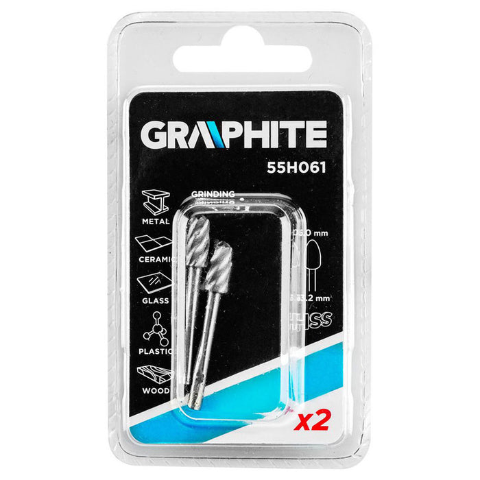 КОМПЛЕКТ ФРЕЗЕРИ 3.2X6 MM 2 БРОЯ GRAPHITE 55H061