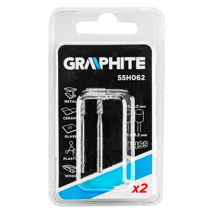 КОМПЛЕКТ ФРЕЗЕРИ 3.2X3.2 MM 2 БРОЯ GRAPHITE 55H062