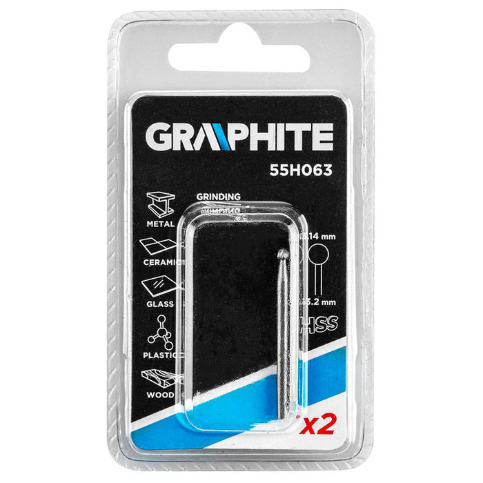 КОМПЛЕКТ ФРЕЗЕРИ 3.2X3.14 MM 2 БРОЯ GRAPHITE 55H063