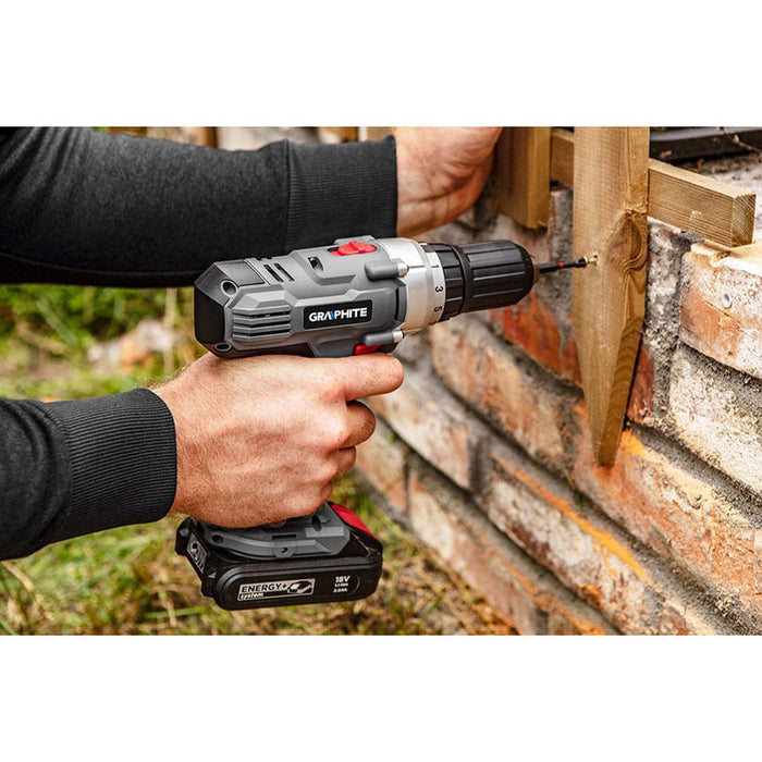АКУМУЛАТОРНА БОРМАШИНА GRAPHITE 58G006 ENERGY+ 18 V, 55.00 nm, БЕЗ БАТЕРИЯ И ЗАРЯДНО