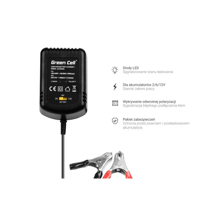 Green Cell ACAGM05 зарядно устройство за автомобилна