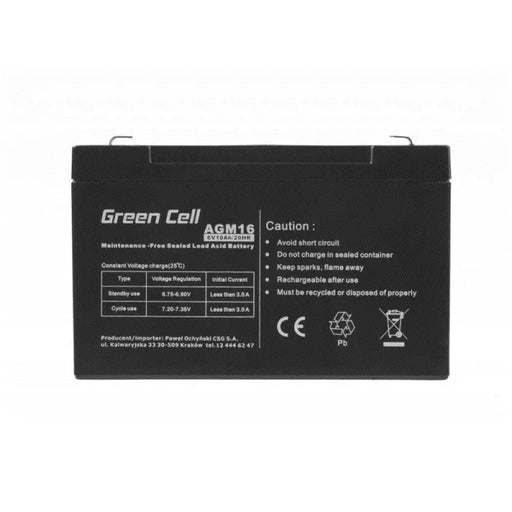 Green Cell AGM16 UPS батерия Sealed Lead Acid (VRLA) 6 V 10