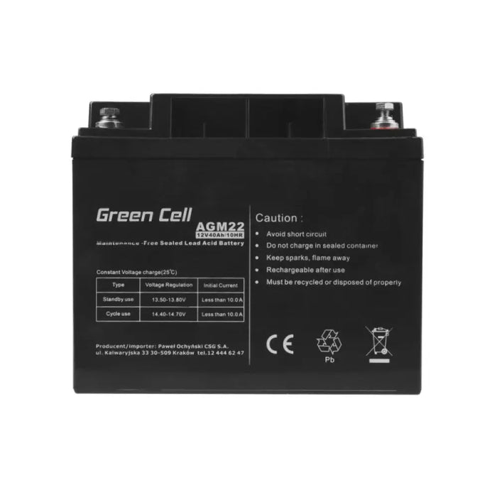 Green Cell AGM22 UPS батерия Sealed Lead Acid (VRLA) 12 V