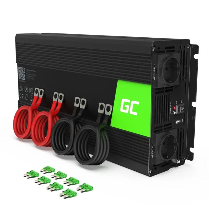 Green Cell INV15 захранващ адаптер/инвертор Auto 3000 W