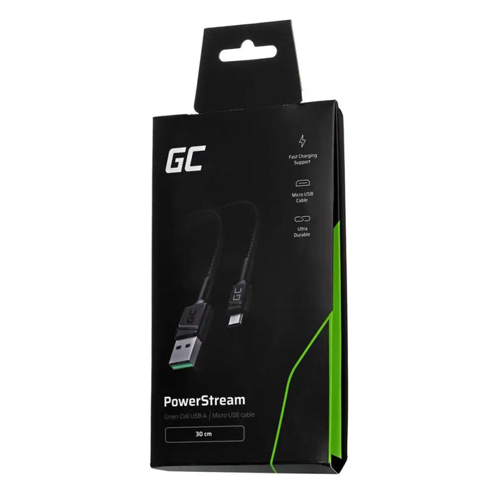 Green Cell KABGC23 USB кабел USB 2.0 0.3 m USB A Micro-USB