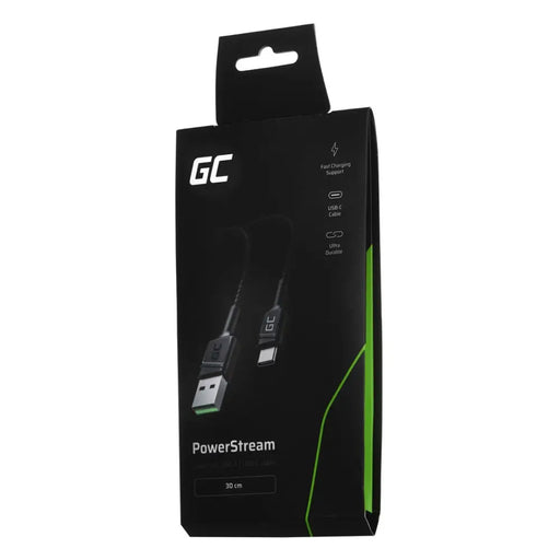 Green Cell KABGC25 USB кабел 0,3 m USB A USB C Черен