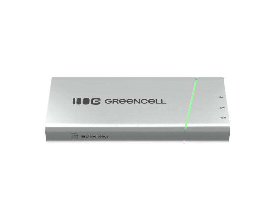 Green Cell PBPLGC20P външна батерия Литиево-йонна (Li-Ion) 20800 mAh Алуминий, Черен, Зелен, Светлосив, Сребрист