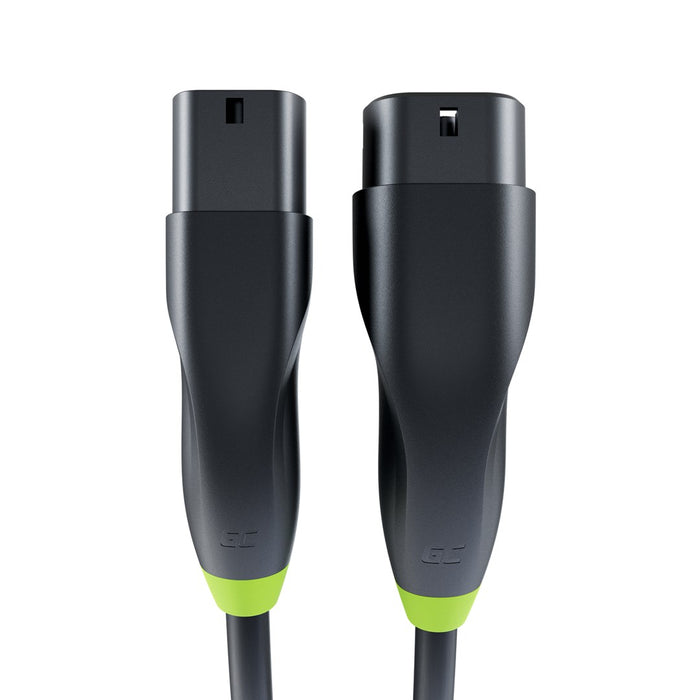 Green Cell EVKABGC02 кабел за зареждане на електрически превозни средства Черен тип 2 3 7 м