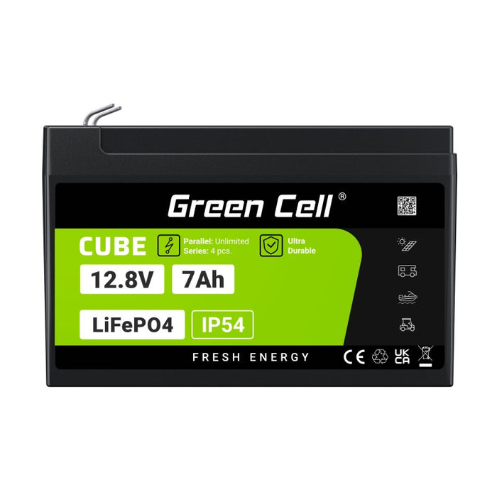Green Cell LFPGC12V7AH UPS батерия Литиево-железен фосфат (LiFePO4) 12.8 V 7 Ah