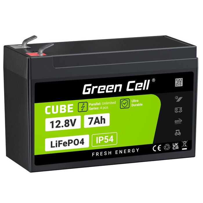 Green Cell LFPGC12V7AH UPS батерия Литиево-железен фосфат (LiFePO4) 12.8 V 7 Ah
