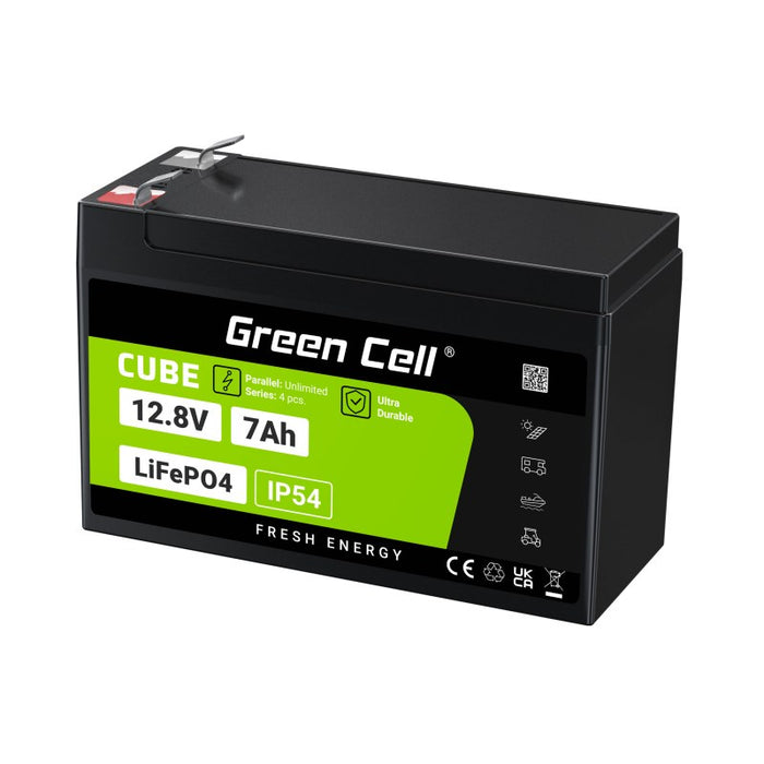 Green Cell LFPGC12V7AH UPS батерия Литиево-железен фосфат (LiFePO4) 12.8 V 7 Ah