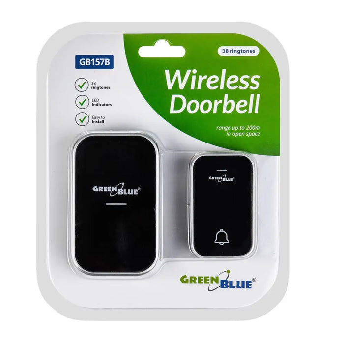 GreenBlue GB157 B Kinetic Безжичен звънец Dorr без батерии