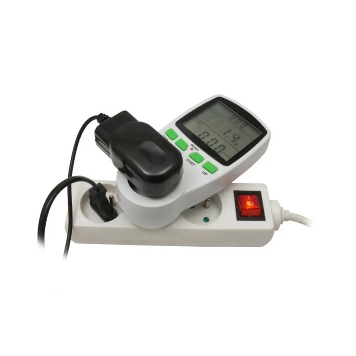 Greenblue GB202 ватметър Бял - 9999 W Вграден дисплей LCD