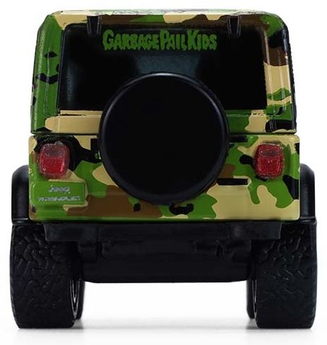 Колекционерски модел Greenlight Съвременни: Автомобили - Jeep YJ (Duck Cal Solid Pack) (Garbage Pail Kids Series 8) (1991)