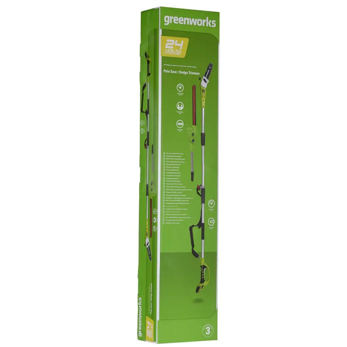 Greenworks 24V трион/нож за кастряне с пръти G24PSH