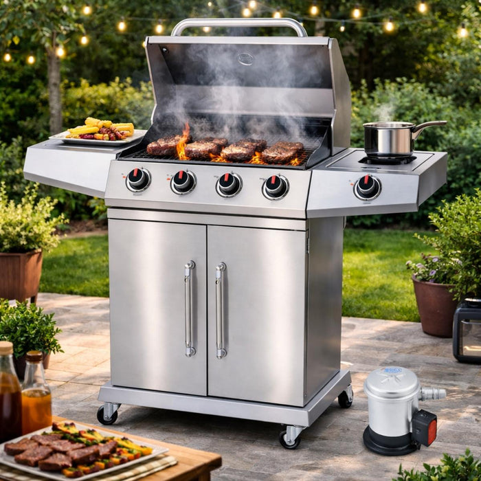 ГАЗОВО БАРБЕКЮ GRILL KING 4+1 ГОРЕЛКИ