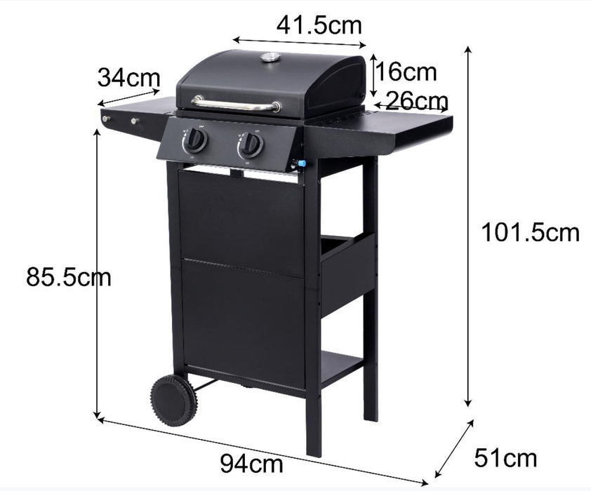 ГАЗОВО БАРБЕКЮ GRILL KING 2 ГОРЕЛКИ