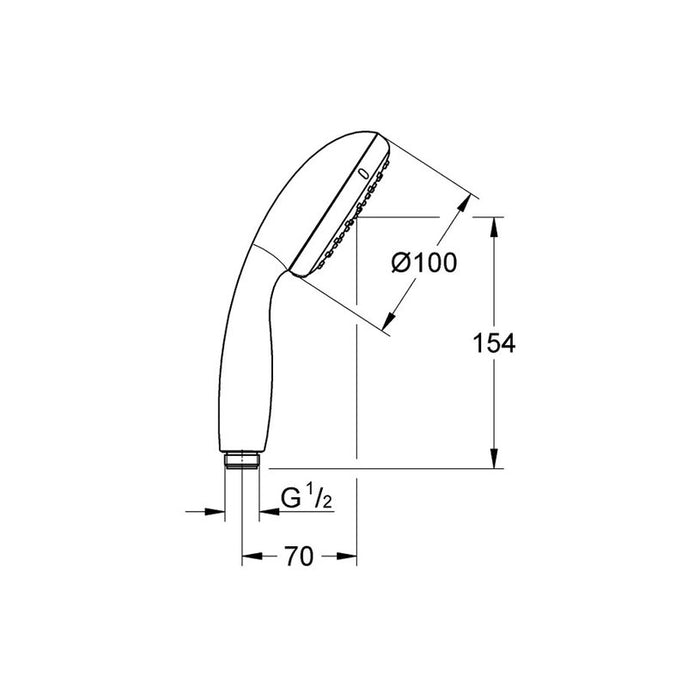 ДУШ СЛУШАЛКА GROHE VITALIO START 100