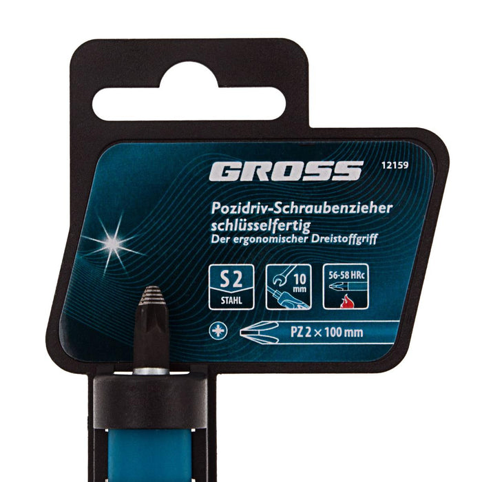 ОТВЕРТКА КРЪСТАТА PZ2 100MM GROSS