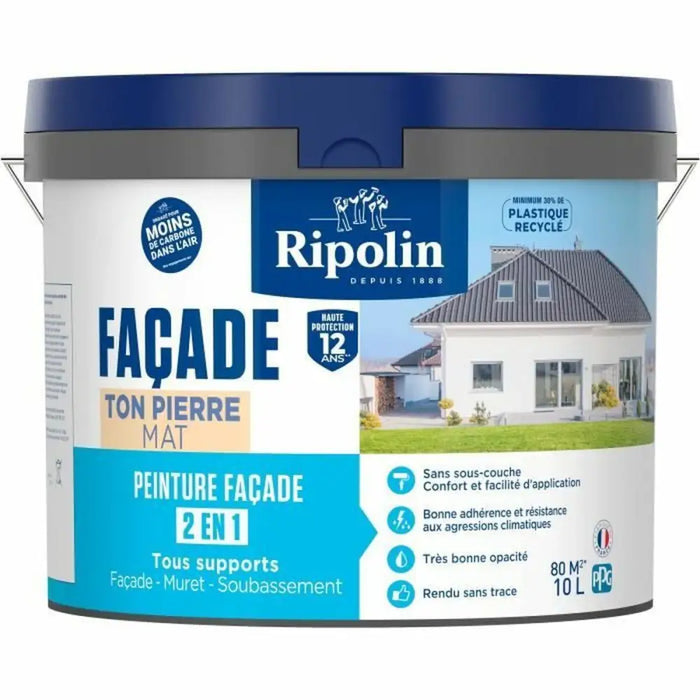 Грундова Боя Ripolin Бежов матов 10 L