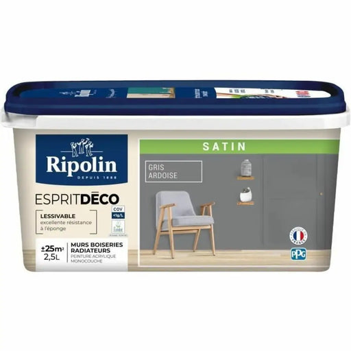 Грундова Боя Ripolin Сив Сатиниран 2,5 L