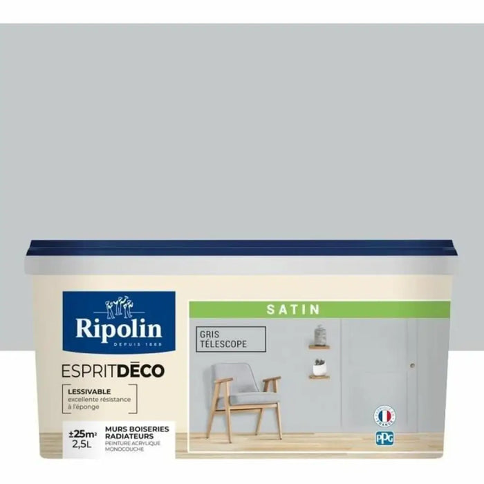 Грундова Боя Ripolin Сив Сатиниран 2,5 L