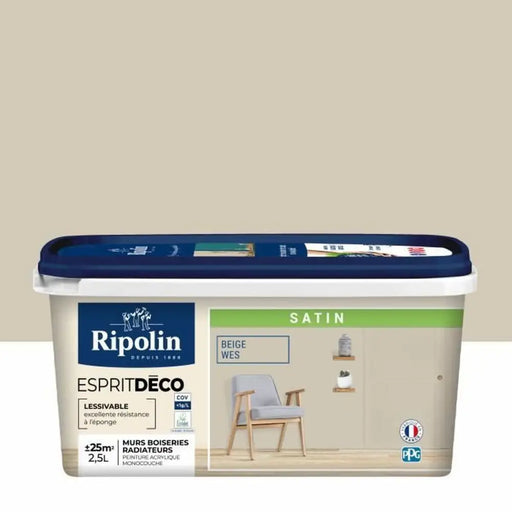 Грундова Боя Ripolin Бежов Сатиниран 2,5 L