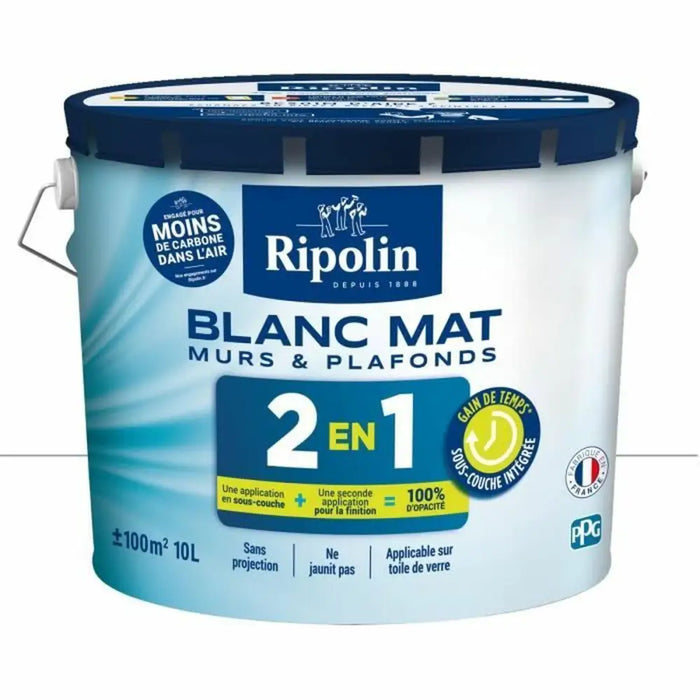 Грундова Боя Ripolin Бял матов 10 L